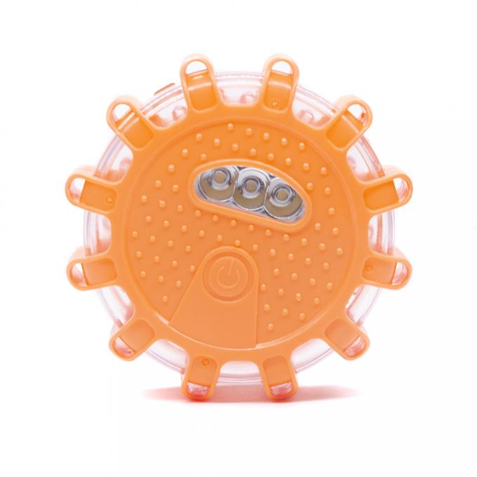 Da segurança magnética recarregável da borda da estrada do disco da emergência da estrada do gancho de USB da fonte da fábrica luz de aviso de piscamento do tráfego do alargamento 15Led