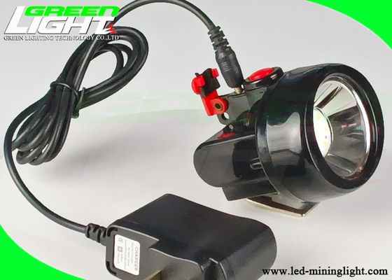 Preto recarregável Shell For Outdoor Mining do farol 2800mAh 4000lux do diodo emissor de luz de Mini Size 143g