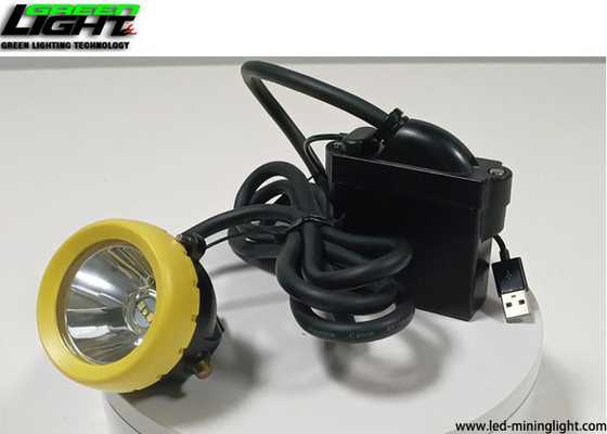 Diodo emissor de luz da segurança que mina o CE recarregável do farol 15000lux 6.8Ah do diodo emissor de luz do capacete de segurança leve aprovado