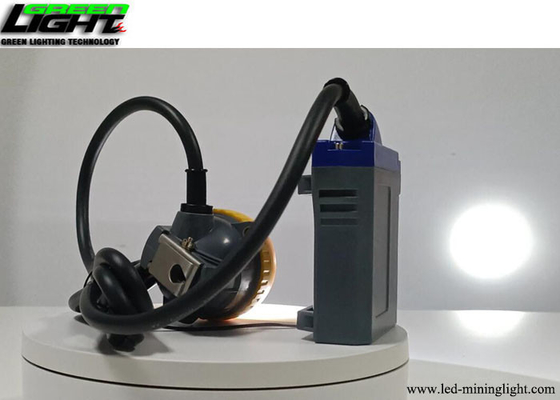 Laser que grava a chama IP68 resistente de LOGO Miners Cap Lamp 15000lux com cabo