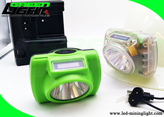 Fogo - exposição sem corda de Cap Lamp 13000 Lux Brightness With Battery Status do mineiro do retardador