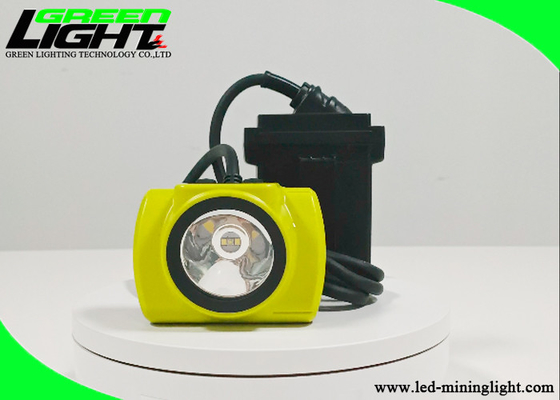 o capacete carbonoso do brilho 25000lux ilumina o ABS amarelo anti IP68 rachado de Shell impermeável