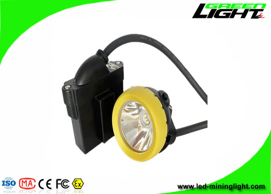 10000 Lux 216lum 7800 MAh com fio LED tampa de mineração lâmpada carregamento USB com função de aviso de baixa potência farol mineiro
