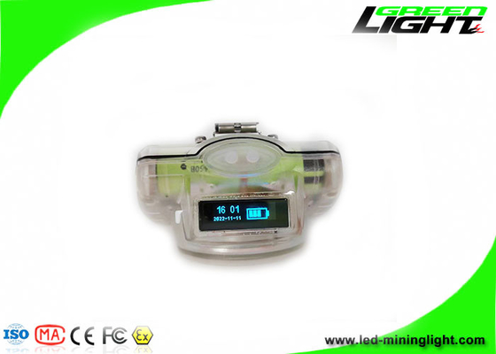 Lâmpada de mineração LED portátil 6,8Ah Display OLED 13000 Lux anti-impacto magnético carregamento USB