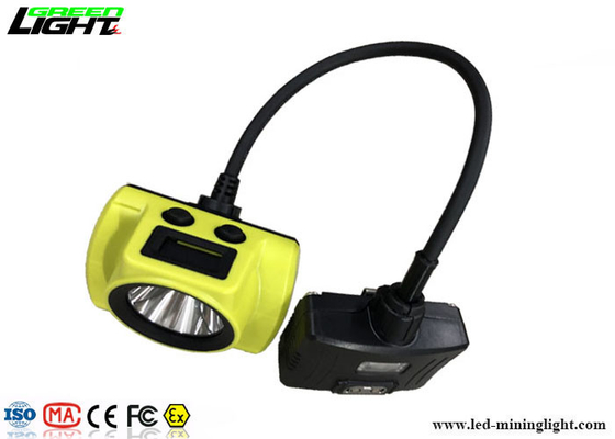 Luminária LED semi-fiada para mineração 18000lux 3,7 V leve com luz de advertência