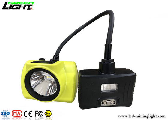 Luminária LED semi-fiada para mineração 18000lux 3,7 V leve com luz de advertência