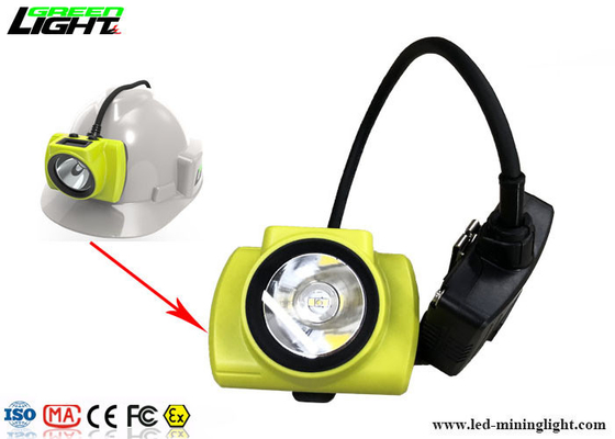 Luminária LED semi-fiada para mineração 18000lux 3,7 V leve com luz de advertência