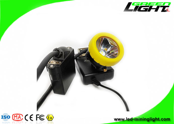 6,6Ah/7,8Ah 16 horas LED Miners Cap Lamp recarregável 10000 Lux à prova de explosão