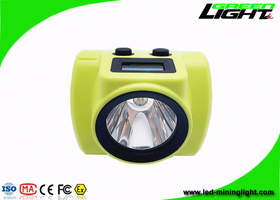 Lâmpada sem fio 800mA 18000lux 6.8Ah Panasonic Li Ion bateria Tela OLED Recarregável Mineiro Farol Silicone ABS