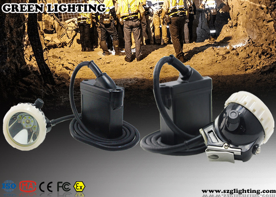 Farol à prova de explosões clássico do capacete de segurança do PC, lâmpada de mineiros do estilo do cabo 6600mAH