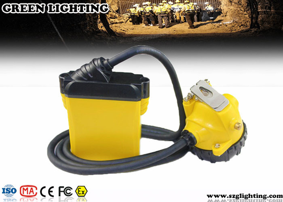 25000lux aprovado IP68 3W Cree Safety Mining Cap Lights com iluminação de 3 níveis