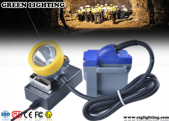 Luzes para capacetes de segurança, luzes dos mineiros do diodo emissor de luz de 15000 Lux do capacete de segurança da segurança do cabo 6600mAH 