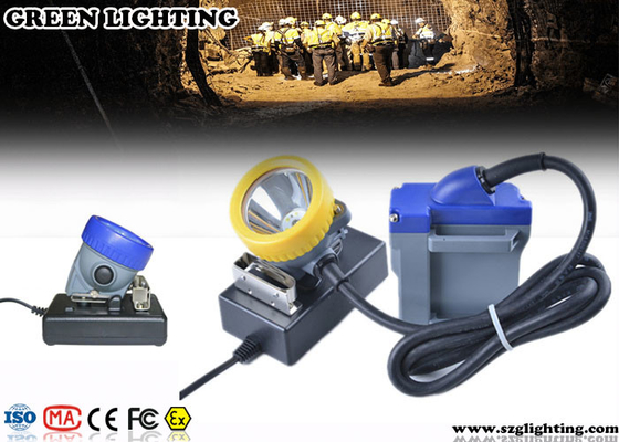Luzes para capacetes de segurança, luzes dos mineiros do diodo emissor de luz de 15000 Lux do capacete de segurança da segurança do cabo 6600mAH 