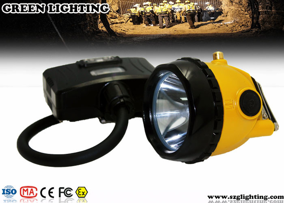 Lâmpada de mineiros conduzidos semi amarrado com luz de advertência traseira, mineiro Headlight de 6.8Ah 3.7V