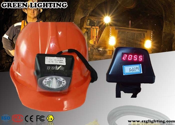 4000 Lux Brightness Mining Cap Lights com exposição 4.5Ah Li - Ion Battery de OLED