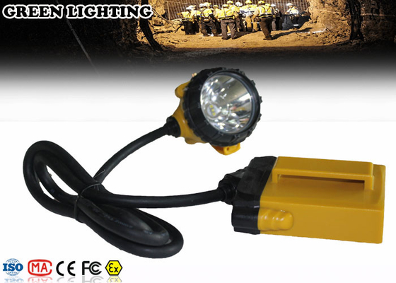 Farol recarregável do diodo emissor de luz do peso 3W 25000Lux 10.4Ah de GL12-A IP68 490g
