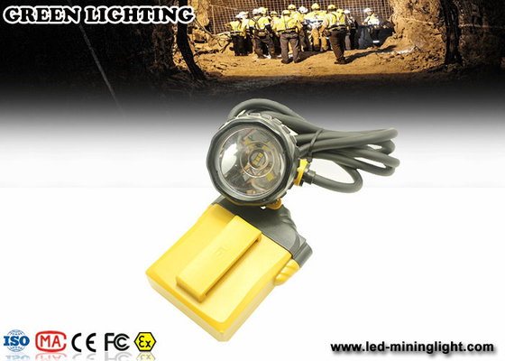 Iluminação amarrado dos níveis da lâmpada de tampão 4 dos mineiros da mineração amarela de KL12LM 25000lux com ah a bateria 12