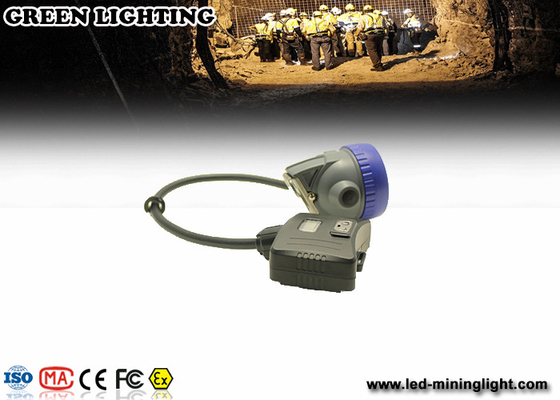 Mineração semi amarrado PP claros Meterial do diodo emissor de luz de IP67 5.6ah brilho forte de 8000 lux