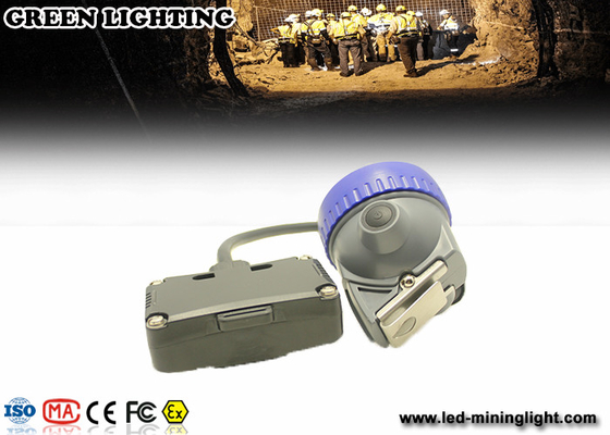 Mineração semi amarrado PP claros Meterial do diodo emissor de luz de IP67 5.6ah brilho forte de 8000 lux