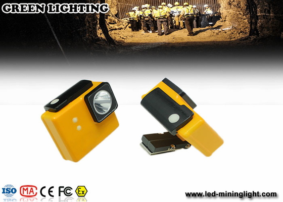 lâmpada de mineração recarregável amarela da segurança de GLC-3A 6000Lux com capacidade da bateria 3.2Ah com modelo do quadro da foto