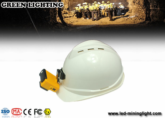 lâmpada de mineração recarregável amarela da segurança de GLC-3A 6000Lux com capacidade da bateria 3.2Ah com modelo do quadro da foto