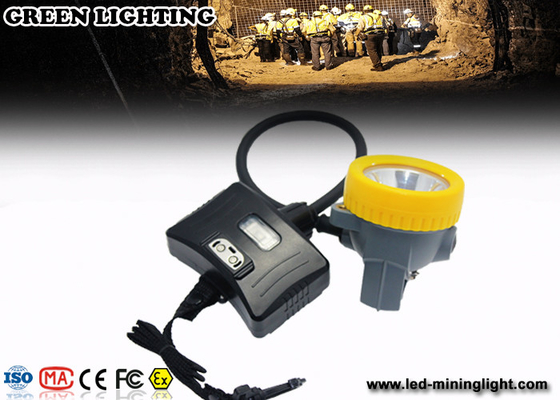 Farol impermeável recarregável dos mineiros de carvão IP68, lâmpada de tampão de mineração do diodo emissor de luz de 10000 Lux CREE