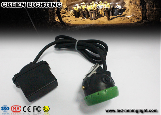 IP68 Lux Brightness Miners Cap Lamp luzes/12000 carbonoso impermeável