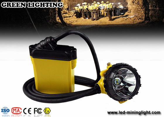 O capacete de segurança de mineração à prova de explosões conduziu luzes 25000 Lux Strong Brightness Corded Style