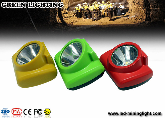 O PC conduziu a lâmpada de tampão dos mineiros, capacetes de segurança de 13000lux Logo Customized Mining Lamps For