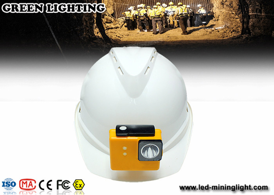 Lâmpada do capacete de 8000 Lux Fire Proof Led Mining com 18650 a bateria, brilho alto