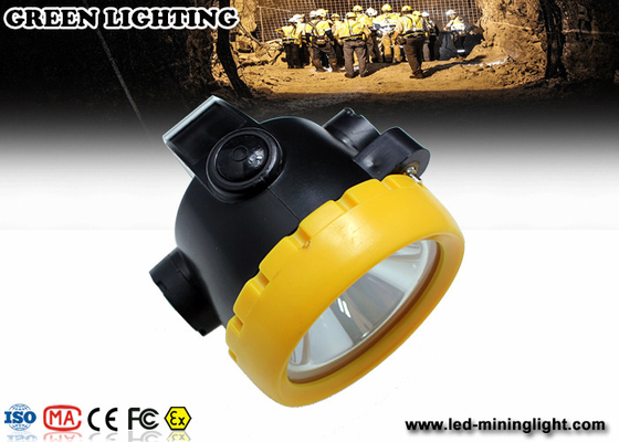 farol sem fio amarelo da mineração 170g GL-T2 intrinsecamente segura com a bateria do Li-íon 2.2Ah com os PP meterial