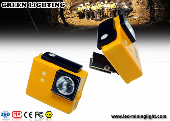 Lâmpada do capacete de 8000 Lux Fire Proof Led Mining com 18650 a bateria, brilho alto