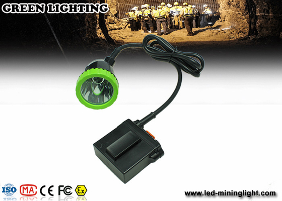 Lâmpadas de mineração longas do diodo emissor de luz do fio com a bateria de lítio de 1500mA 3.7V, impacto - farol resistente