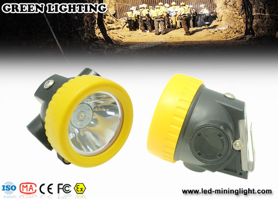 Material do PC pequeno toda em um mineiro de carvão Hard Hat Light com a bateria do íon de Li