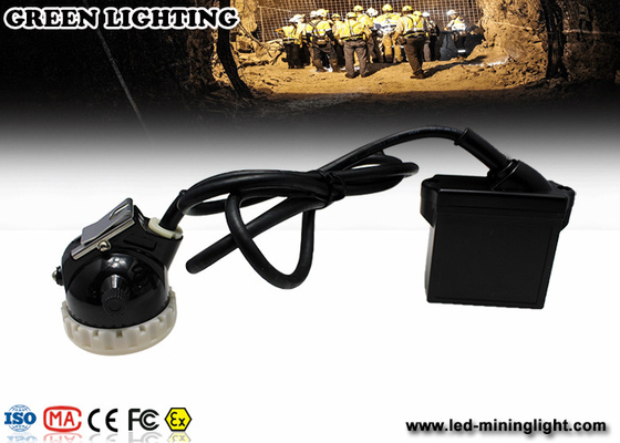 Mineração subterrânea conduzida de lâmpada de tampão com a bateria de lítio de 3.7V 6.6Ah, farol da mineração do diodo emissor de luz do Cree
