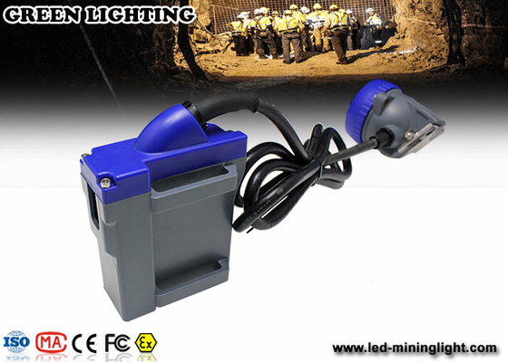 Luzes de mineração do tampão da mineração da emergência, luz de mineração do capacete com a bateria do li-íon de 1*18650 6.6Ah