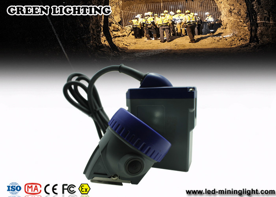 farol conduzido recarregável dos mineiros de bronze da bateria 6.6Ah com o diodo emissor de luz principal azul da moldura 10000lux do PC
