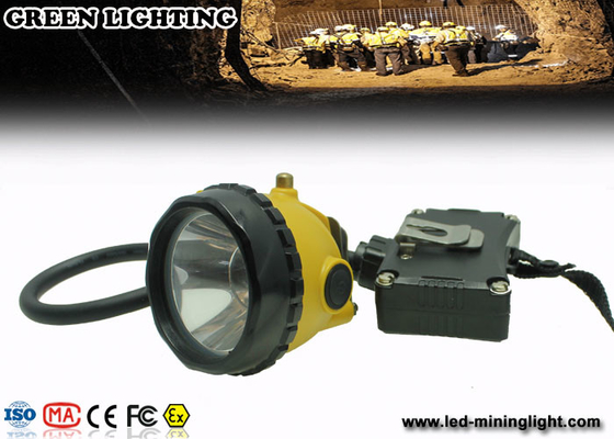 6.8Ah Li recarregável - Ion Battery Miners Helmet Lamp com 15000 Lux Brightness