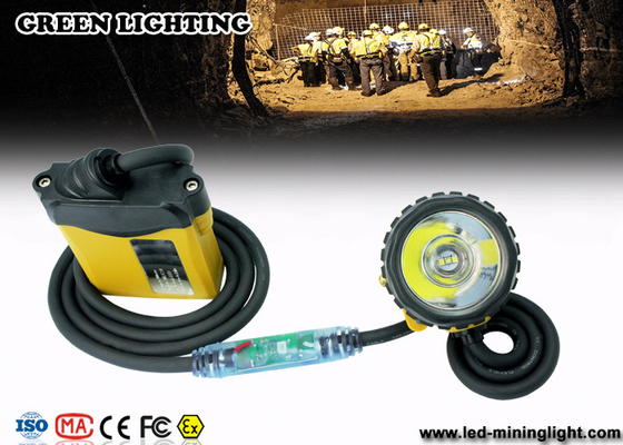 Luz de mineração do diodo emissor de luz de 25000 Lux Waterproof com advertência da luz vermelha no cabo
