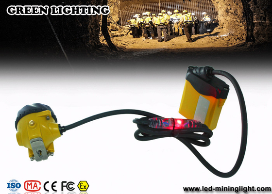 Luz de mineração do diodo emissor de luz de 25000 Lux Waterproof com advertência da luz vermelha no cabo