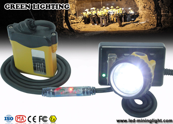 Luz de mineração do diodo emissor de luz de 25000 Lux Waterproof com advertência da luz vermelha no cabo