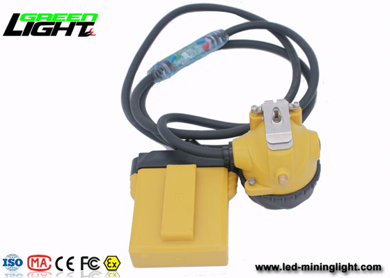 O carvão alto da segurança de Brigthest conduziu o mineiro IP68 Headlamp de carregamento rápido de mineração das luzes do tampão