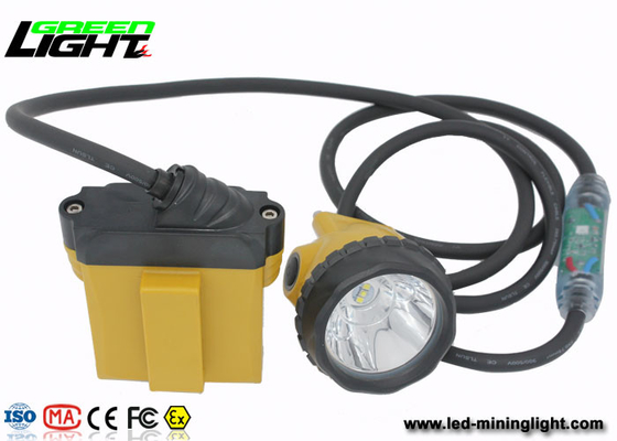 Lâmpada de mineração à prova de explosões do diodo emissor de luz do IP 68 com luz do cabo da segurança, 28000 Lux Miners Cap Lamp