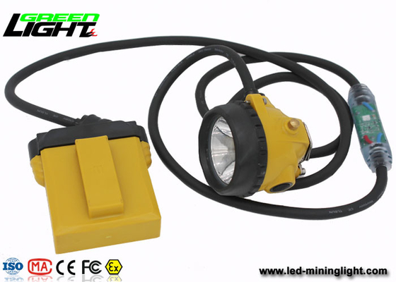 Lâmpada de mineração à prova de explosões do diodo emissor de luz do IP 68 com luz do cabo da segurança, 28000 Lux Miners Cap Lamp