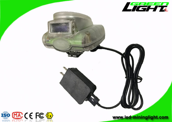 Diodo emissor de luz sem corda que mina a lâmpada leve do capacete de segurança dos mineiros IP68 o trabalho da mina subterrânea da segurança