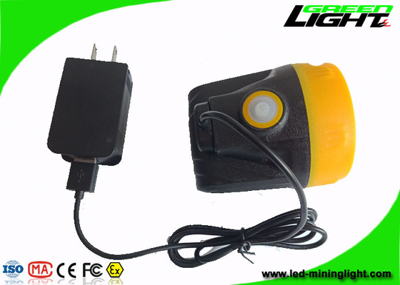 Carregador sem corda de 1.1W Cree Led Mining Cap Lights USB com 15 horas de tempo de iluminação
