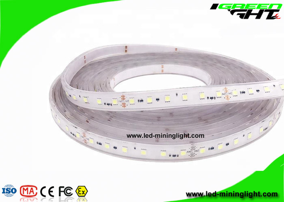 Luzes de tira flexíveis impermeáveis brancas frescas do diodo emissor de luz para a iluminação de segurança das minas subterrâneas