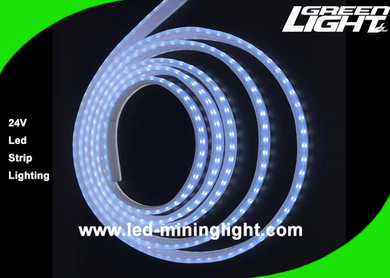 24 do rolo flexível das luzes de tira 5m/do diodo emissor de luz do volt vidas longas à prova de explosões