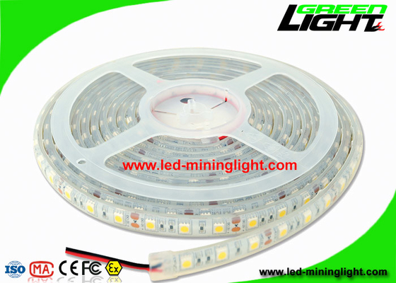 A tira flexível impermeável do diodo emissor de luz de SMD 5050 ilumina a luz da fita conduzida de 5m para a mineração subterrânea escavando um túnel