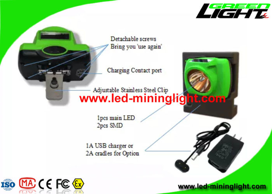 6,8 Ah o diodo emissor de luz do capacete de segurança do elevado desempenho ilumina-se para o encapsulamento da mina subterrânea